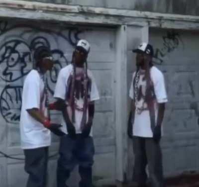 cheering from the hood