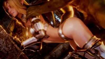 Elf Swordmaster Gets Fucked By Orc (Nagoonimation) [Ryan Reos Original Character]