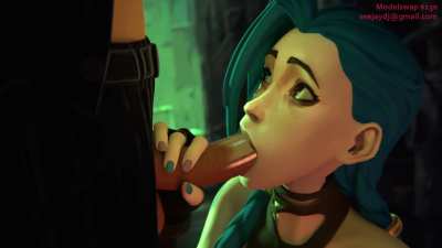 Jinx sucking on some head (seejaydj) [League of Legends]
