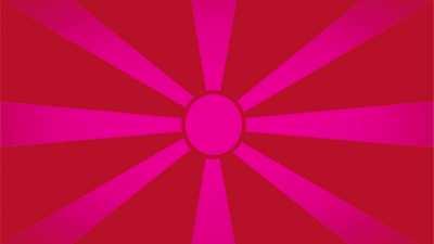 Flag of North Macedonia but they finally upgraded to LED lights