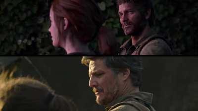 Game Vs. Show: Joel and Ellie comment on the Capitol Building (TLOU)