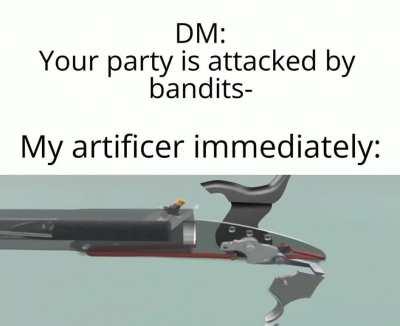 He owns a musket for party defense since that’s what the founding lords intended