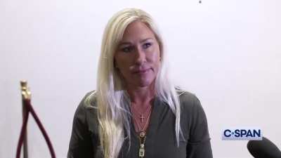 Marjorie Taylor Greene to UK reporter - 