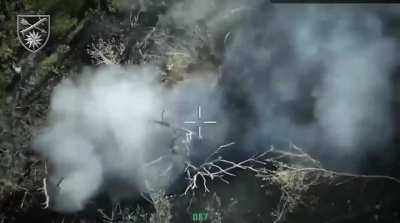 Ukrainian soldiers of the 66th separate mechanized brigade destroyed Russian equipment, weapons, and infantry in the Lyman direction. May 2025