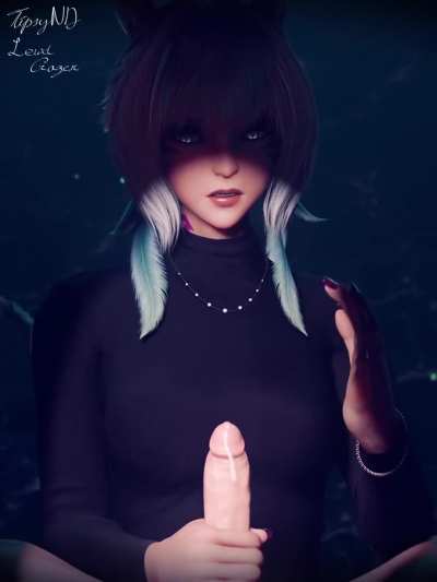 Y'shtola teasing handjob [TipsyND]