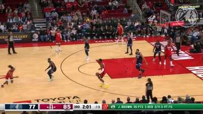 [Highlight] Bruno Fernando gets rejected by Rudy Gobert