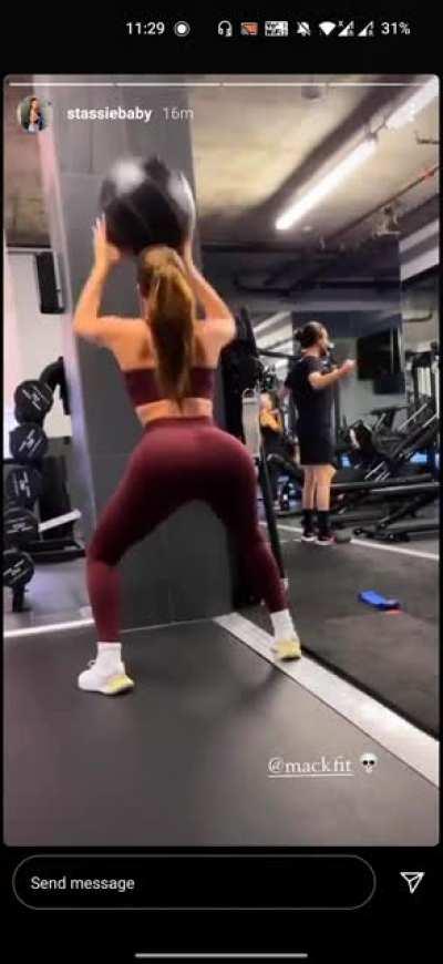 Working on that booty