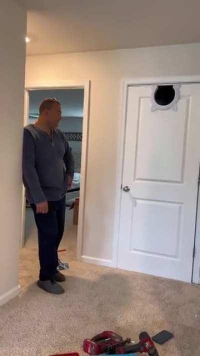 Installing the kitty door