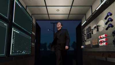 Getting all the evidence while my teammate is in the truck