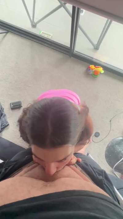 Real Raw after work blowjob for daddy