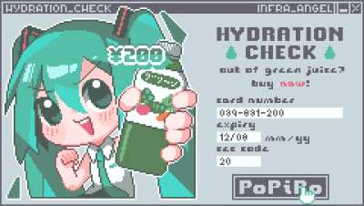 Stop! Hydration Check!