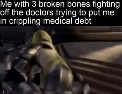 Please no! It’s just a flesh wound. I’ll live with the pain