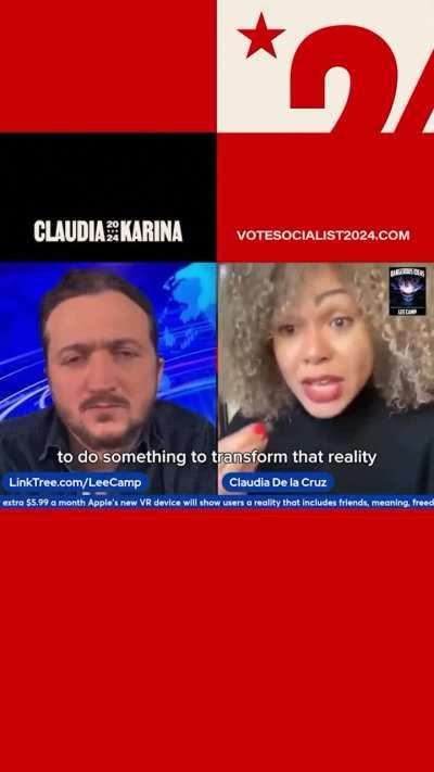 The very root of all our issues — poverty, lack of access to healthcare, lack of ability to meet basic human needs — are connected to the system of capitalism. Our campaign believes that for anything to change, we need to uproot that system.