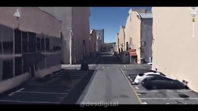 I used Google Earth to locate where the photo of the album “Wish you were here” was taken