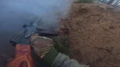 3RD Azov Brigade overruning Russian positions in Kremina forest