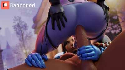 Widowmaker riding Pharah (Bandoned, @random_tide) [Overwatch]