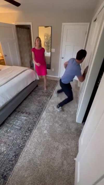 Trying to be the best husband.