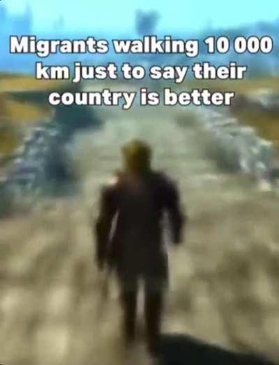 Algerians risking their lives in the sea to get to France, just to wave the algerian flag in Paris and say how algeria is the best country in the world. 