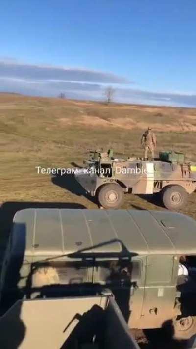 Ua pov • concentration of armored groups of the Armed Forces of Ukraine, consisting of VAB (4x4) armored personnel carriers transferred by France and Husky armored vehicles transferred by Great Britain in the Kherson direction