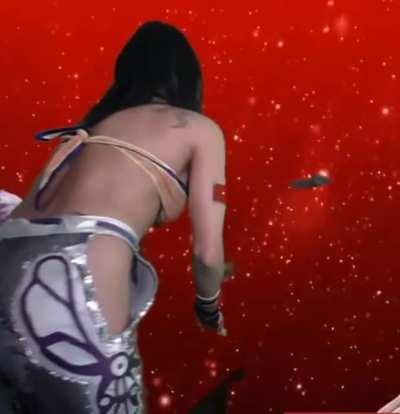 WWE’s Zelina Vega dressed as Christie Monteiro