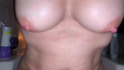 Wife riding cock in the bath