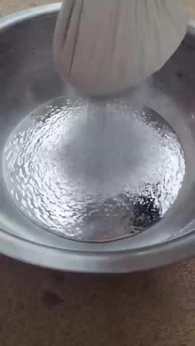 Not water, but mercury 