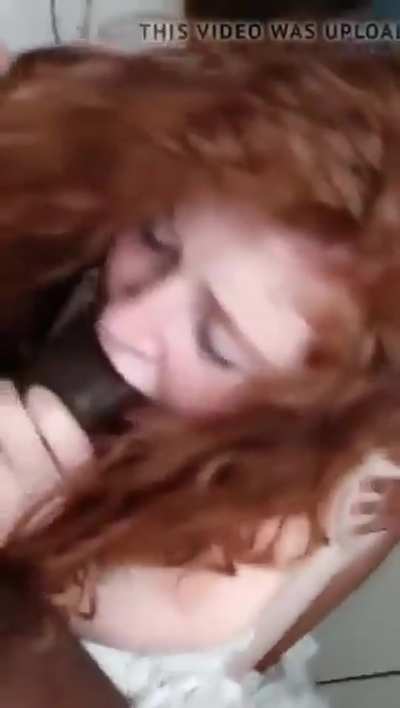 The white girl urge to let two big black cocks destroy her holes