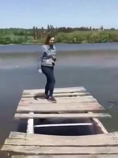 HMC while I jump on this half broken wooden deck
