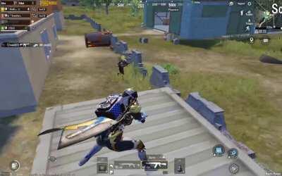 A Glitch for a glitch. These guys were camping inside the container by glitching themselves inside using the magma wheel and knocked me twice. I was completely unaware of their presence there and got a surprise.