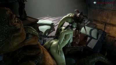 Oola gets fucked by Jabba (beastlyjoe)