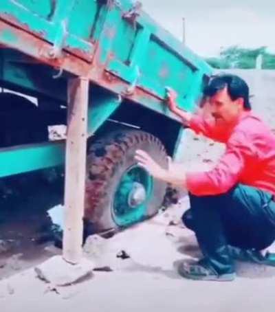 Getting a stuck truck out