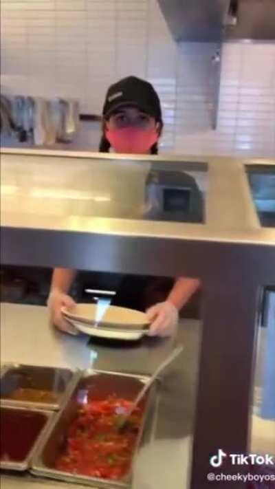 Wasting the Chipotle lady's time for epic prankz 😎