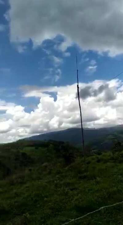 Man is almost hit by lightning