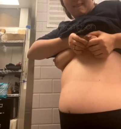 Showing off my special talent at work