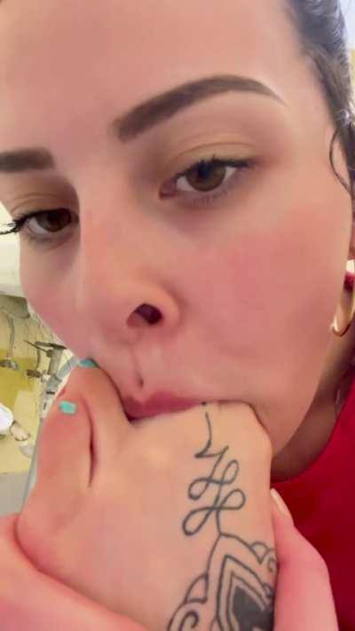 I love worshipping my dirty work feet