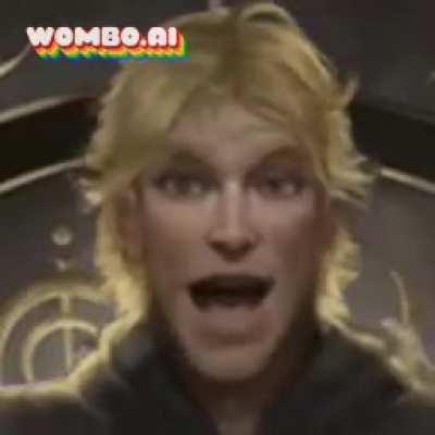 The Survivor canonizing his first hymn