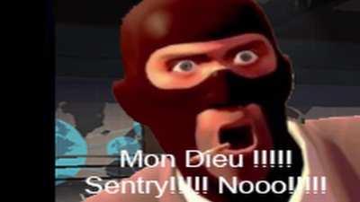 Engineer finds out Spy sapped his Sentry