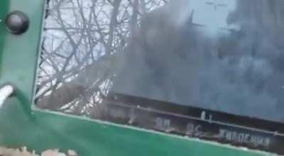 Ukrainians shoot down Russian helicopter with an anti-tank weapon