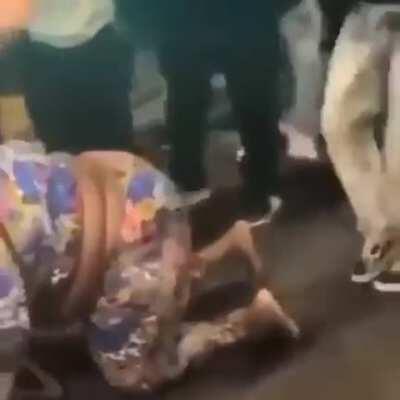 Standing up like a boss after getting hit