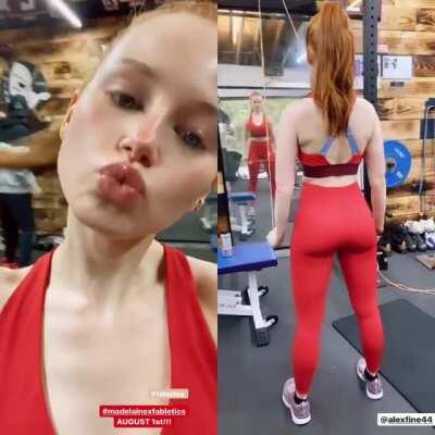 Madelaine Petsch Today's Workout