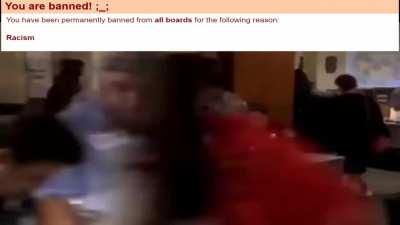 The Jannies on 4chan are so shit that you can be banned for anything with ease 