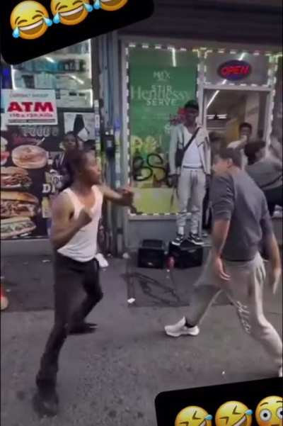 Guy Fight - Man Gets Dropped After Getting Smacked Into A New Dimension By Opponent 1v1 Fight