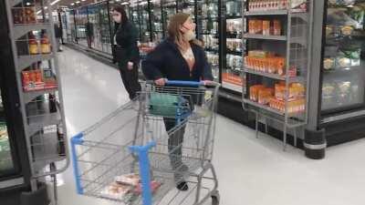 Lady popping off at Walmart about living in Satan City (OC)