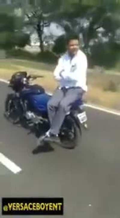 Driverless motorbike