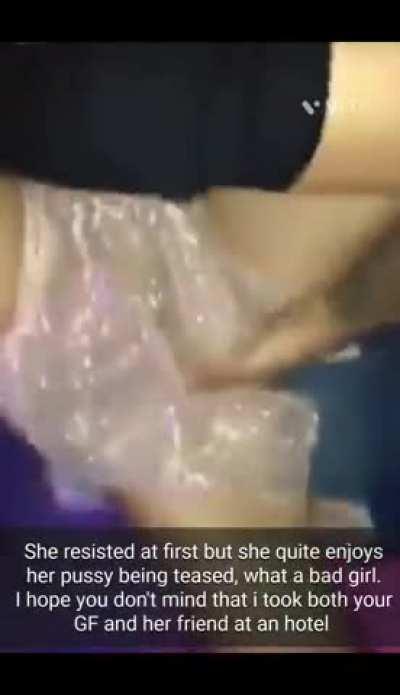 Your GF and her friend appreciate the company of your bully in the party