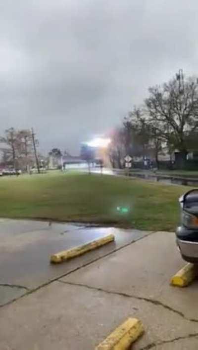 A power surge. Safe distance recording of course.