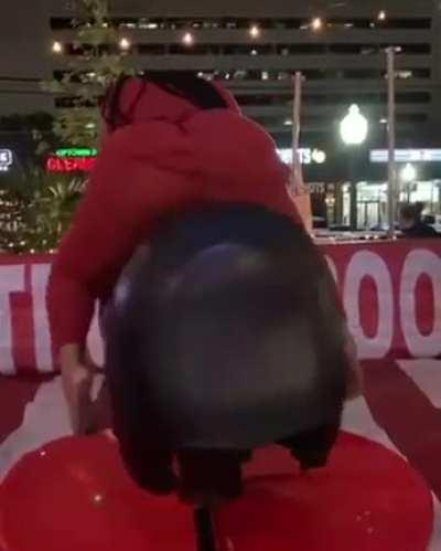 HMF while I ride a mechanical Bull