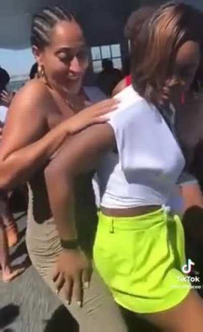 she's definitely enjoying it