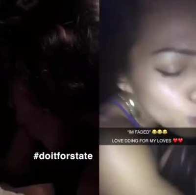 Cousin giving dome after drinking out....put two and two together after finding this gem in her boyfriends icloud...hot af seeing what she did that night drunk ....will keep posting more if enough upvotes/interest