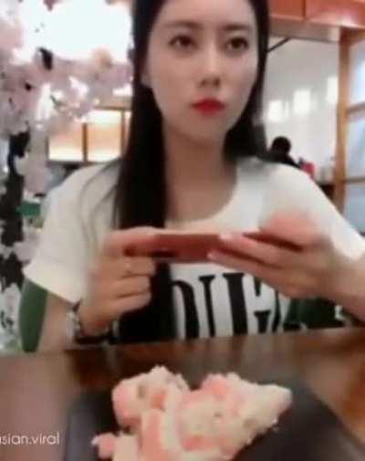 The way her expression changes gradually but surely.